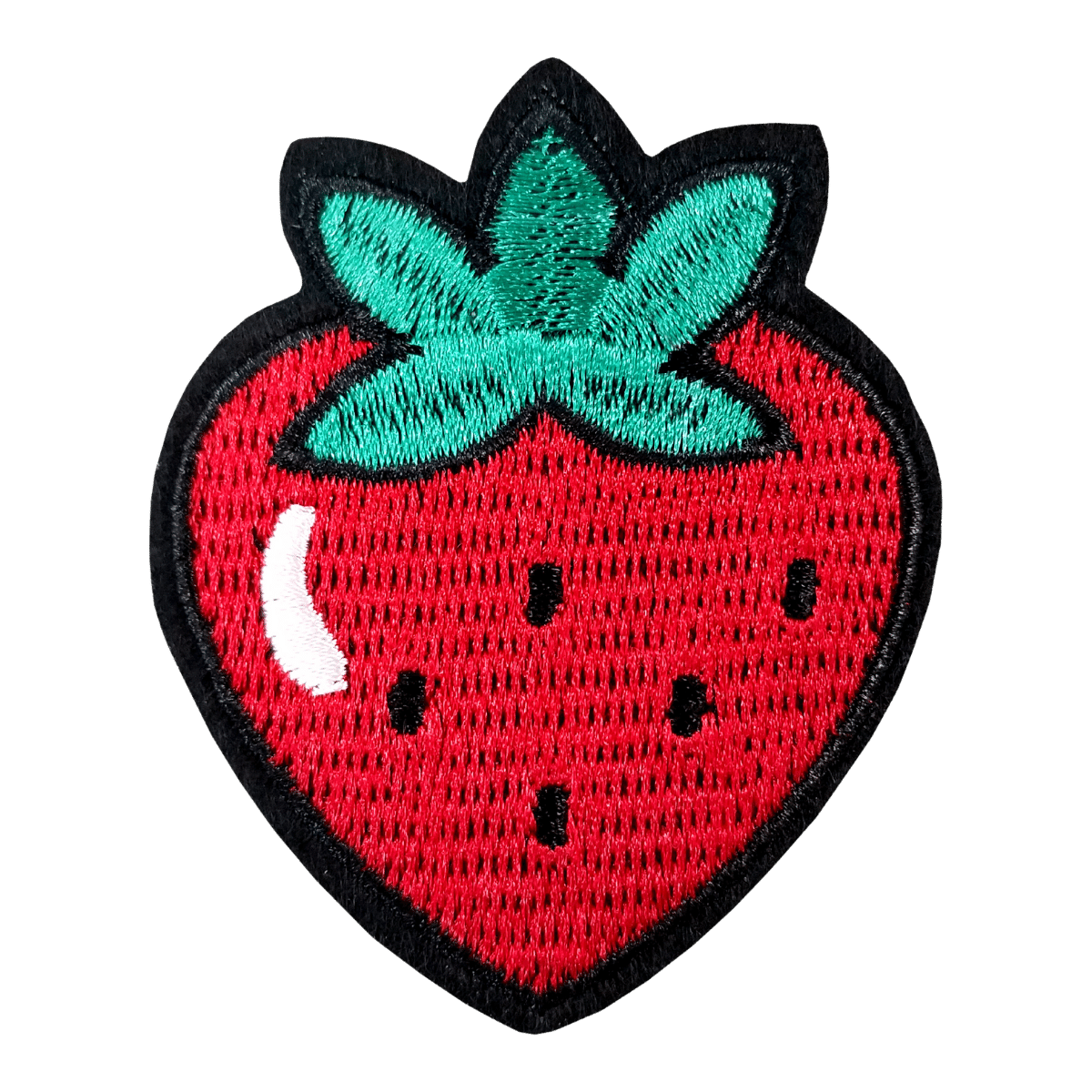 Double Strawberry - Two Strawberries - Fruit - Food - Embroidered Patch - Iron O - Foto 3