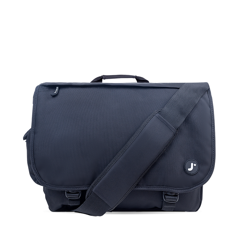 crossbody travel laptop bag J World Thomas Messenger Bag, Black