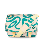 Thomas Laptop Messenger Bag in Green Swirl - JWorldstore