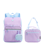 Junior Backpack With Lunch Box For School in Purple - JWorldstore