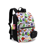 Junior Backpack With Lunch Box For School in Street Art - JWorldstore