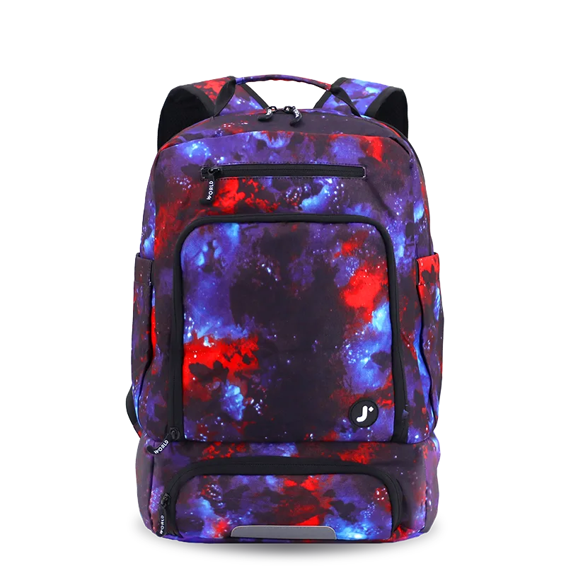 Packmate 2 in 1 Backpack With Built-in Lunch Bag in Galaxy - JWorldstore