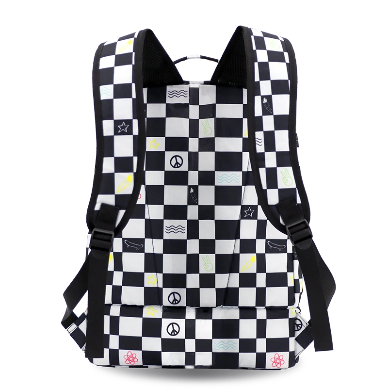 Packmate 2 in 1 Backpack With Built-in Lunch Bag in Icon Checkers - JWorldstore