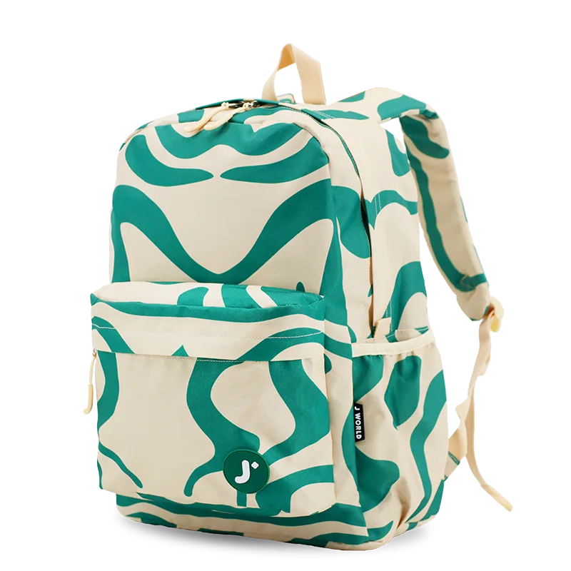 Oz Daypack Backpack in Green Swirl - JWorldstore