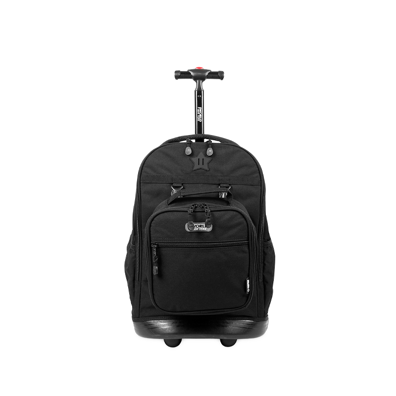 18 inch rolling laptop backpack Duo Rolling Backpack With Detachable Lunch Box Set - 18 Inch in Black - Kids