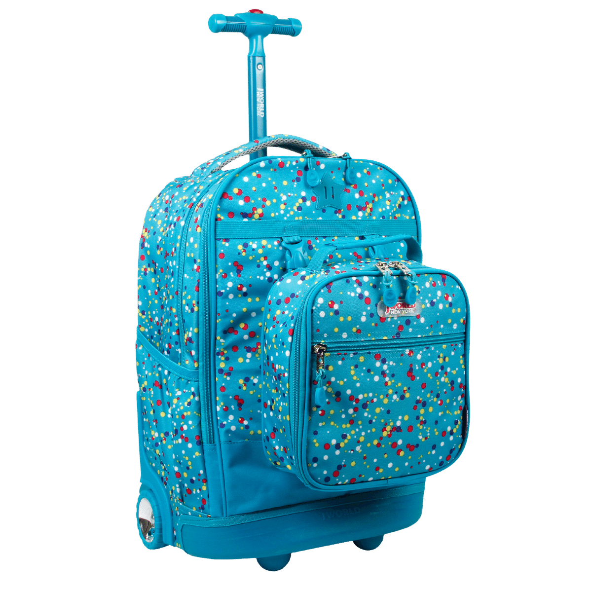 Duo Rolling Backpack With Detachable Lunch Box Set (18 Inch) - JWorldstore