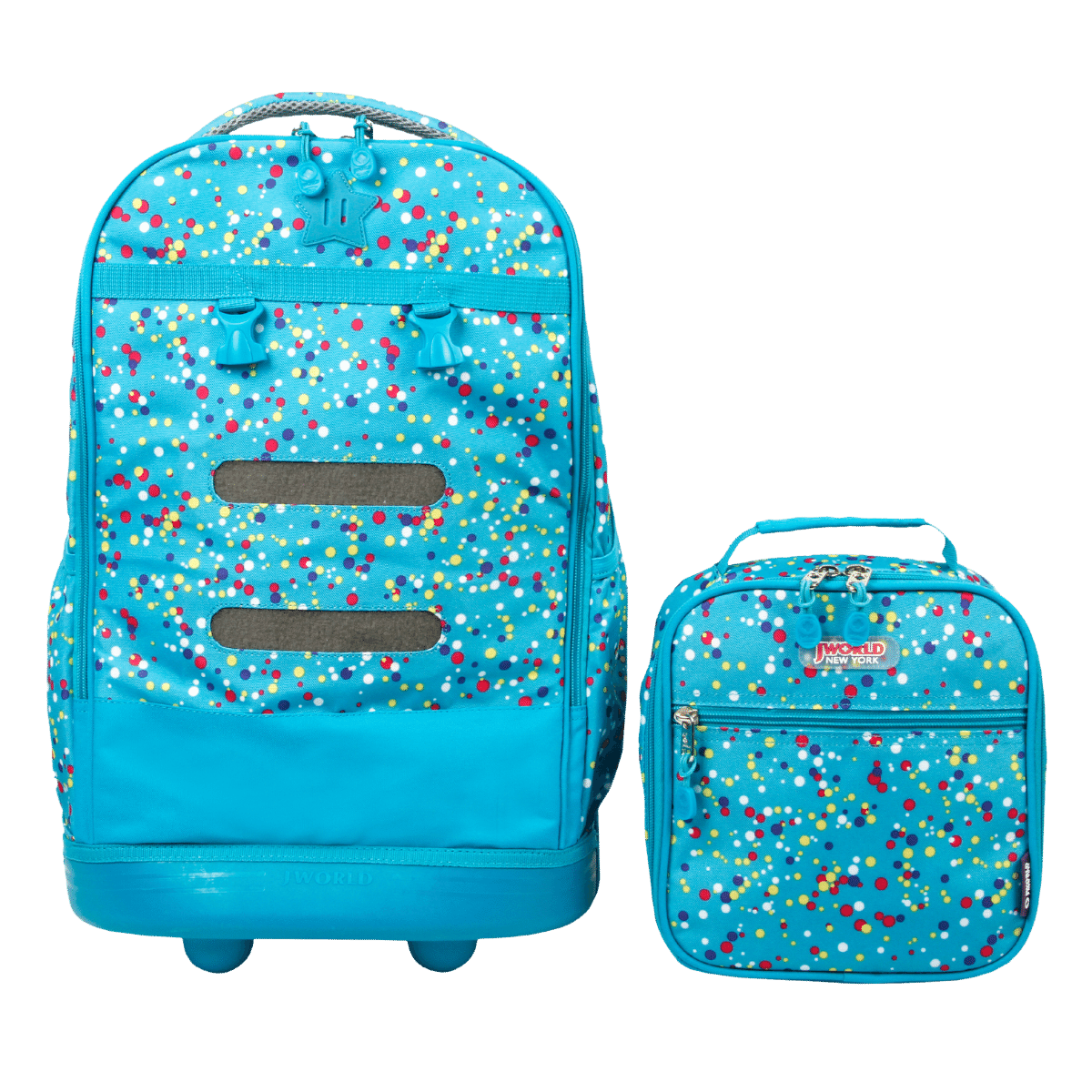 Duo Rolling Backpack With Detachable Lunch Box Set (18 Inch) - JWorldstore