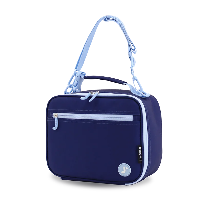 Cody Lunch Bag With Shoulder Strap in Navy - JWorldstore