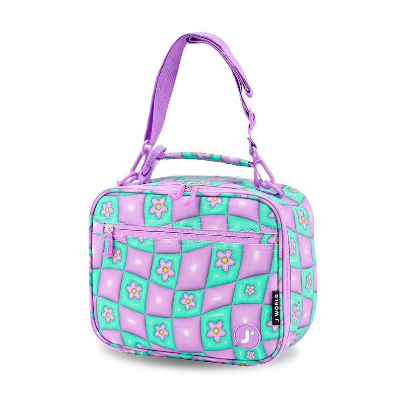Cody Lunch Bag With Shoulder Strap in Puffy Flower - JWorldstore