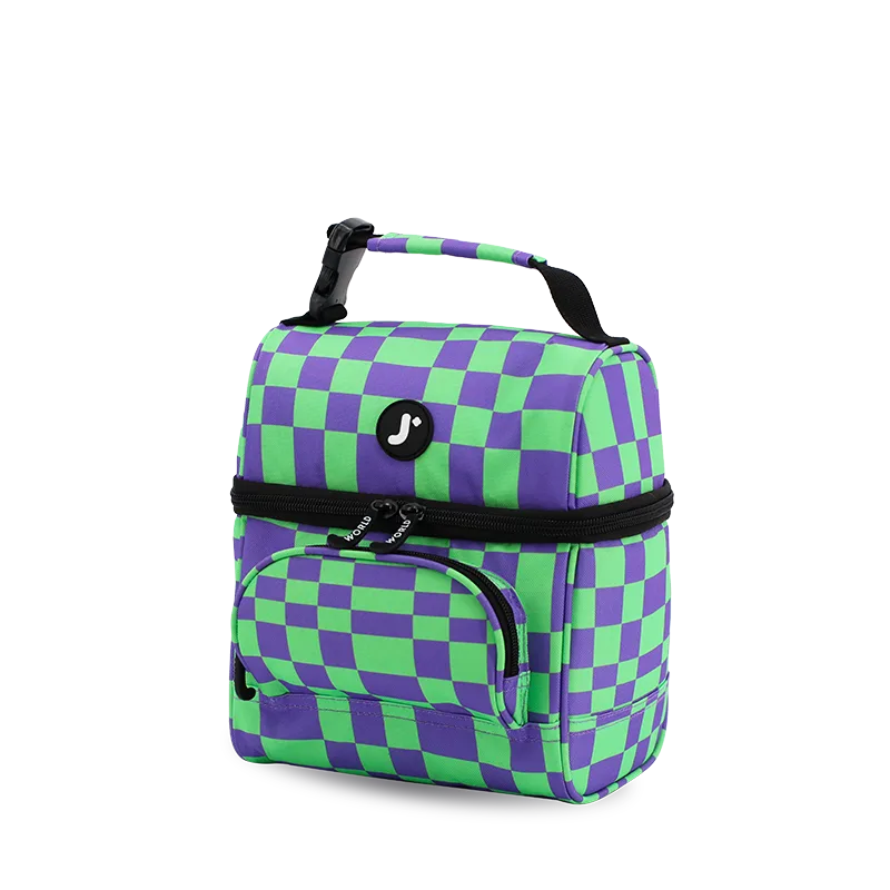 Corey Lunch Bag in Pixel Checkers - JWorldstore