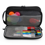 Doodle Pencil Case with Handle Strap in Black - JWorldstore