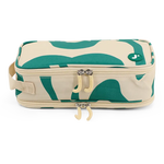 Doodle Pencil Case with Handle Strap in Green Swirl - JWorldstore