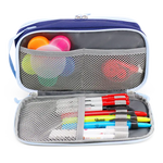 Doodle Pencil Case with Handle Strap in Navy - JWorldstore