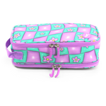 Doodle Pencil Case with Handle Strap in Puffy Flower - JWorldstore