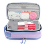 Doodle Pencil Case with Handle Strap in Purple - JWorldstore