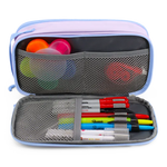 Doodle Pencil Case with Handle Strap in Purple - JWorldstore