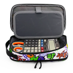 Doodle Pencil Case with Handle Strap in Street Art - JWorldstore
