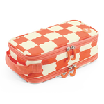 Doodle Pencil Case with Handle Strap in Wiggle Coral - JWorldstore