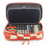 Doodle Pencil Case with Handle Strap in Wiggle Coral - JWorldstore