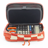 Doodle Pencil Case with Handle Strap in Wiggle Coral - JWorldstore