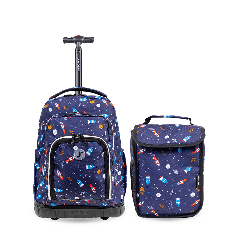 16 inch backpack kids Lollipop Boys Rolling Backpack | Kids School Backpack | Spaceship