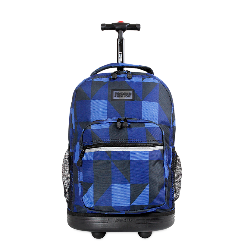 Sunrise Rolling Backpack (18 Inch) in Block Navy - JWorldstore