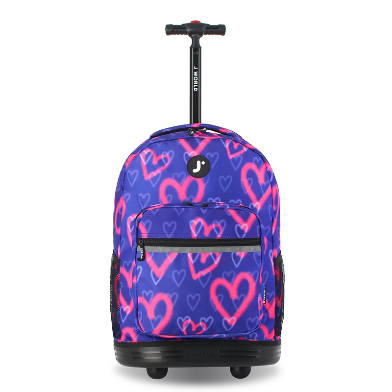 SUNRISE ROLLING BACKPACK 18 inch Rolling Backpack JWorldstore