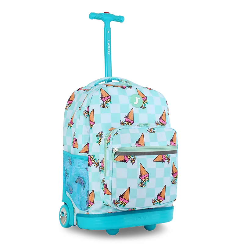 Sunrise Rolling Backpack (18 Inch) in Ice Cone - JWorldstore