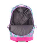 Sunrise Rolling Backpack (18 Inch) in Puffy Flower - JWorldstore