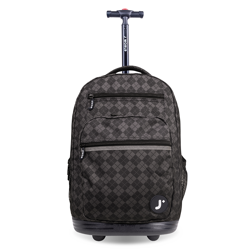 19 black and white laptop backpack J World Sundance 20 in. Laptop Rolling Backpack, Argyle Black