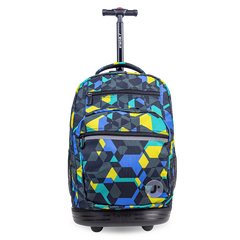 Sundance Laptop Rolling Backpack (20 Inch) in Cubes - JWorldstore