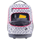 Sundance Laptop Rolling Backpack (20 Inch) in Lavender Checkers - JWorldstore