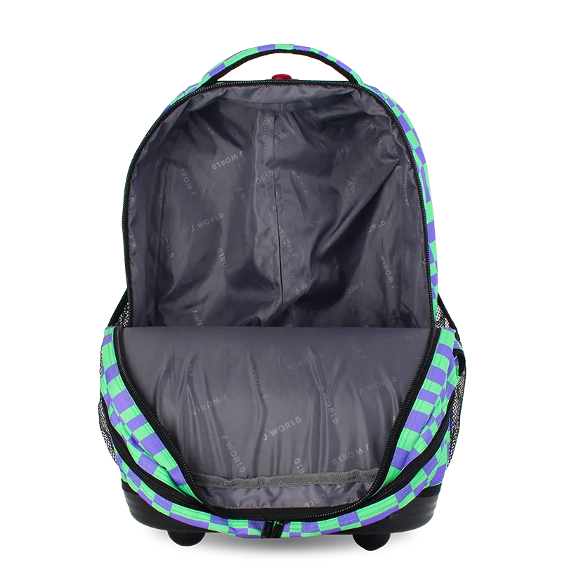 Sundance Laptop Rolling Backpack (20 Inch) in Pixel Checkers - JWorldstore