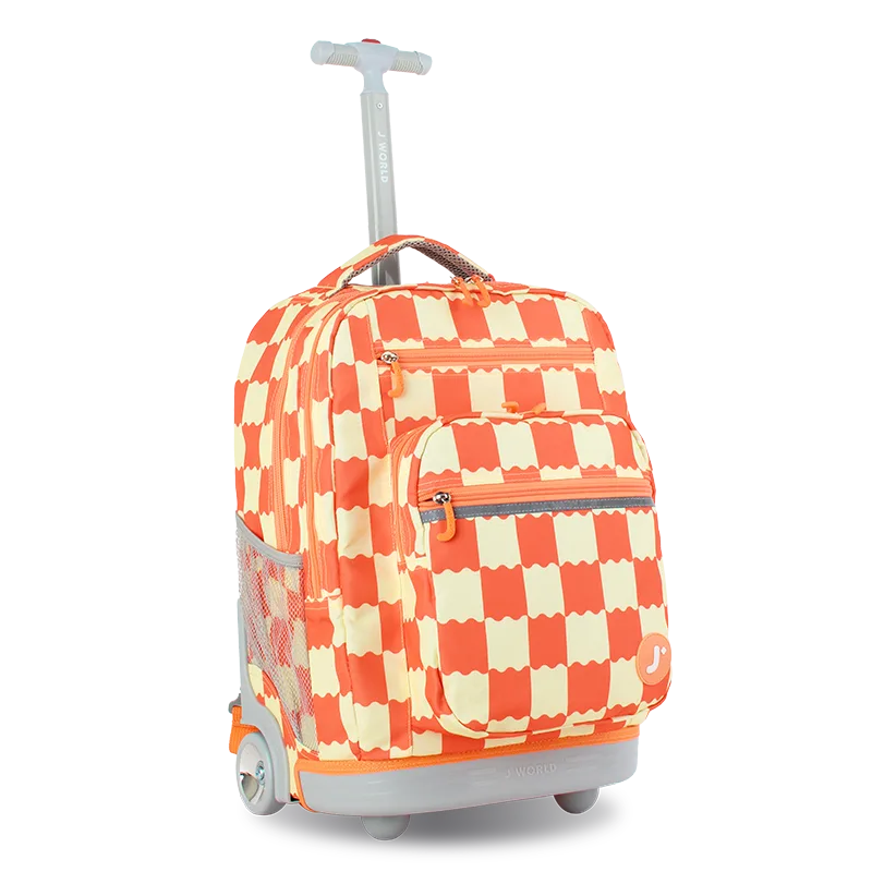 Sundance Laptop Rolling Backpack (20 Inch) in Wiggle Coral - JWorldstore