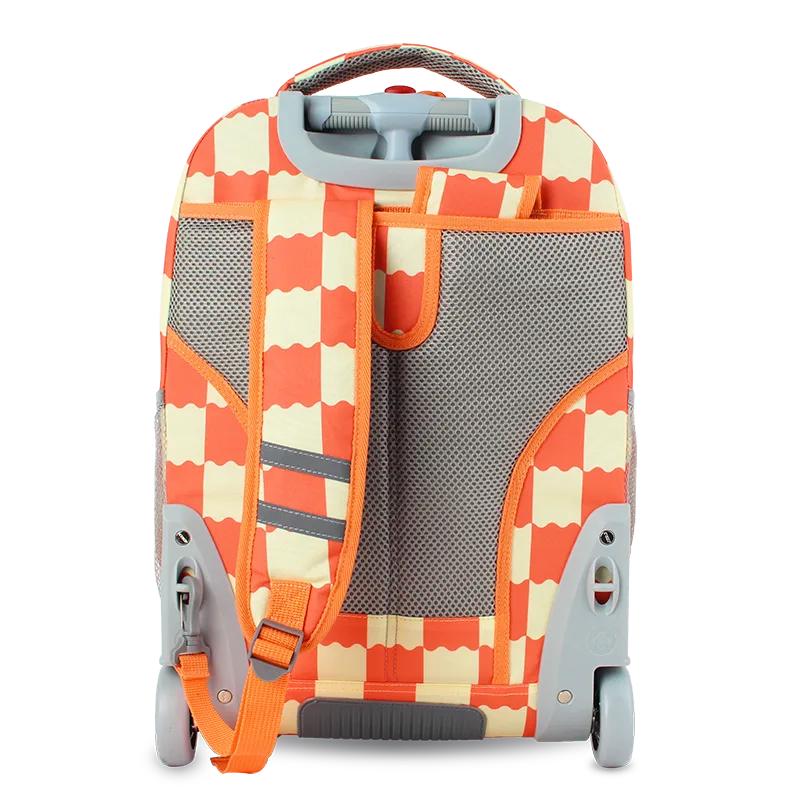 Sundance Laptop Rolling Backpack (20 Inch) in Wiggle Coral - JWorldstore
