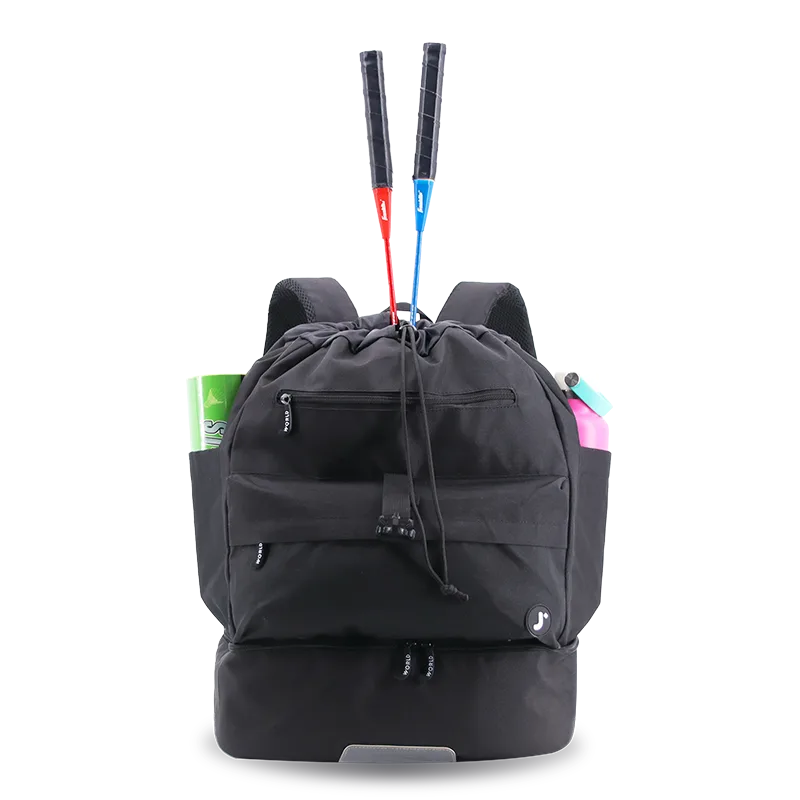 Ace Racket Sports Backpack for Tennis & Pickleball in Black - JWorldstore