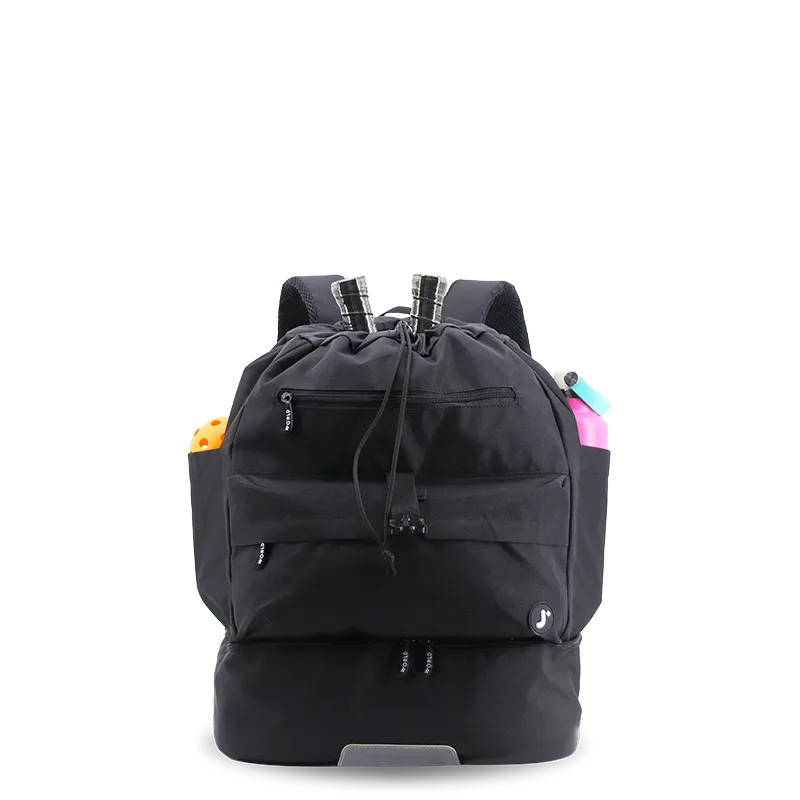 Ace Racket Sports Backpack for Tennis & Pickleball in Black - JWorldstore
