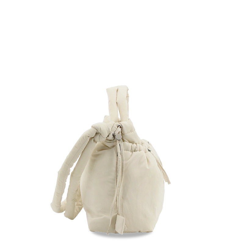 Puffy Tote in Beige - JWorldstore