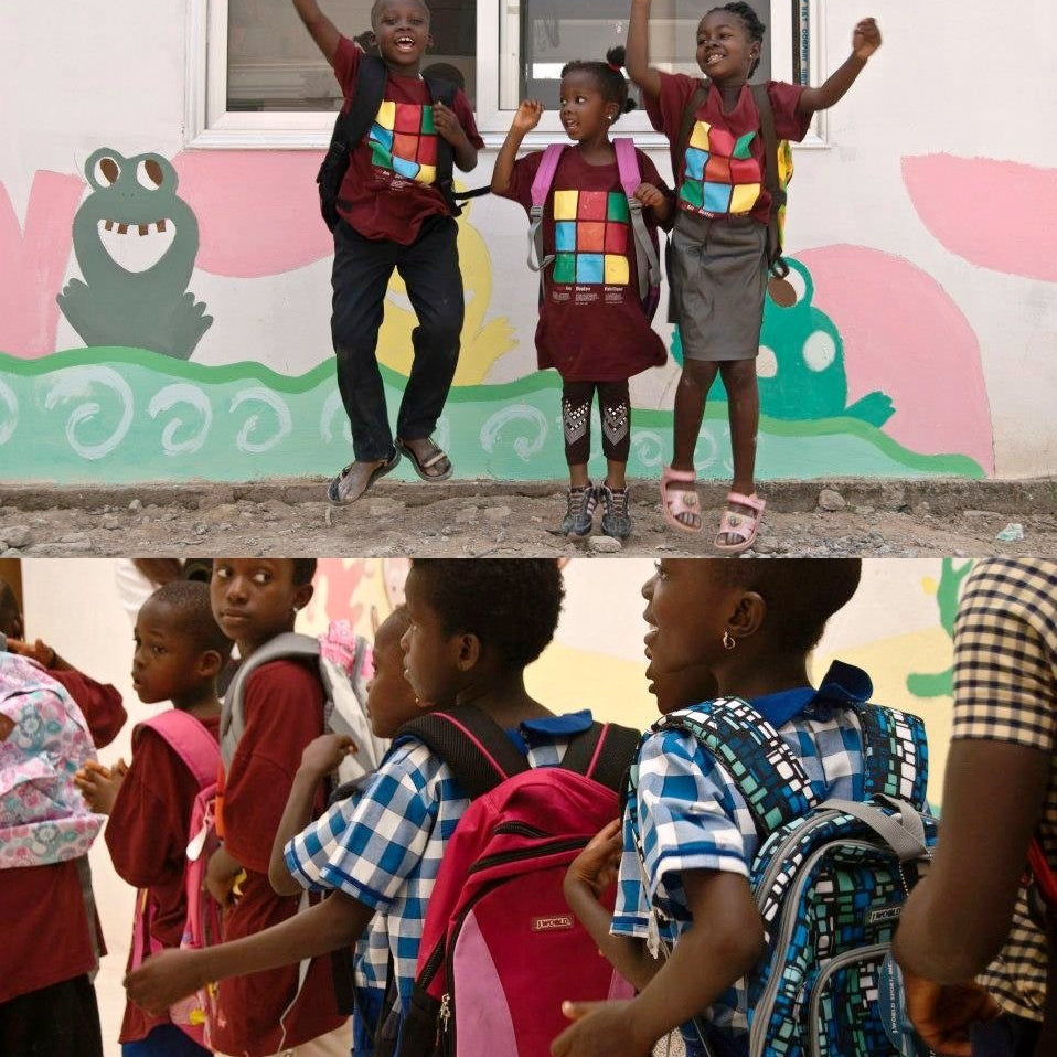 J World New York donates backpacks to Kids in Ghana