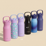 Flowee 14oz Insulated Water Bottle in Purple