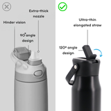 Flowee 14oz Insulated Water Bottle in Black