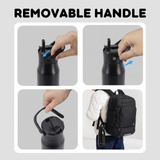 Flowee 22oz Insulated Water Bottle in Black