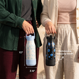 Flowee 22oz Insulated Water Bottle in Blue Bows