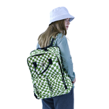 Timo Laptop Backpack in Matcha Checkers