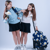 Sunrise Rolling Backpack (18 Inch) in Joy Daisy