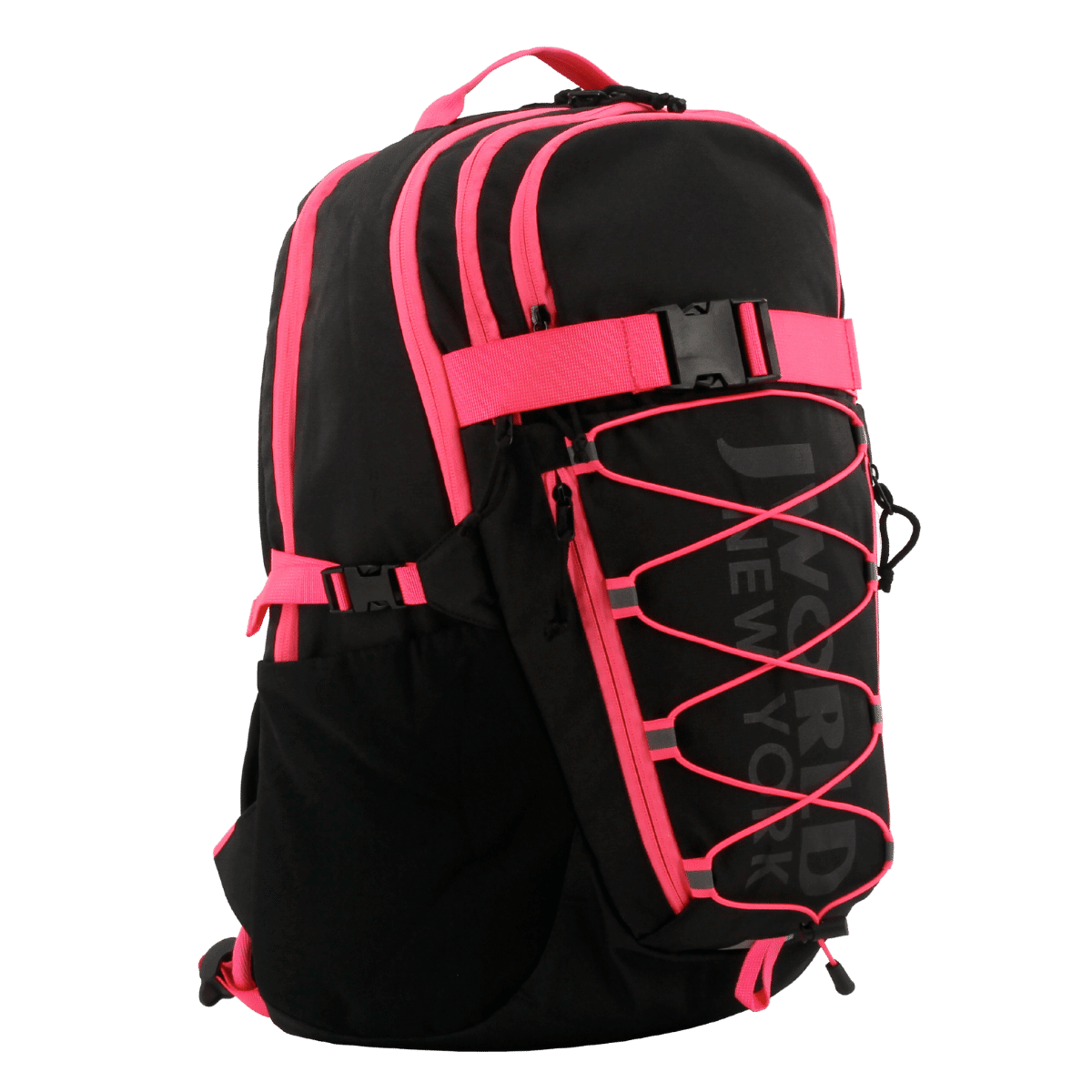 Stride Laptop Backpack in Black Pink