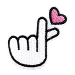 Finger Heart Iron/Sew On Patch - JWorldstore