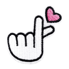 Finger Heart Iron/Sew On Patch - JWorldstore