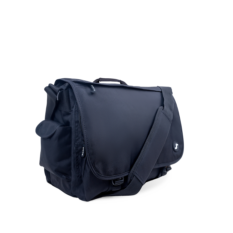 crossbody messenger travel bag J World Thomas Messenger Bag, Black