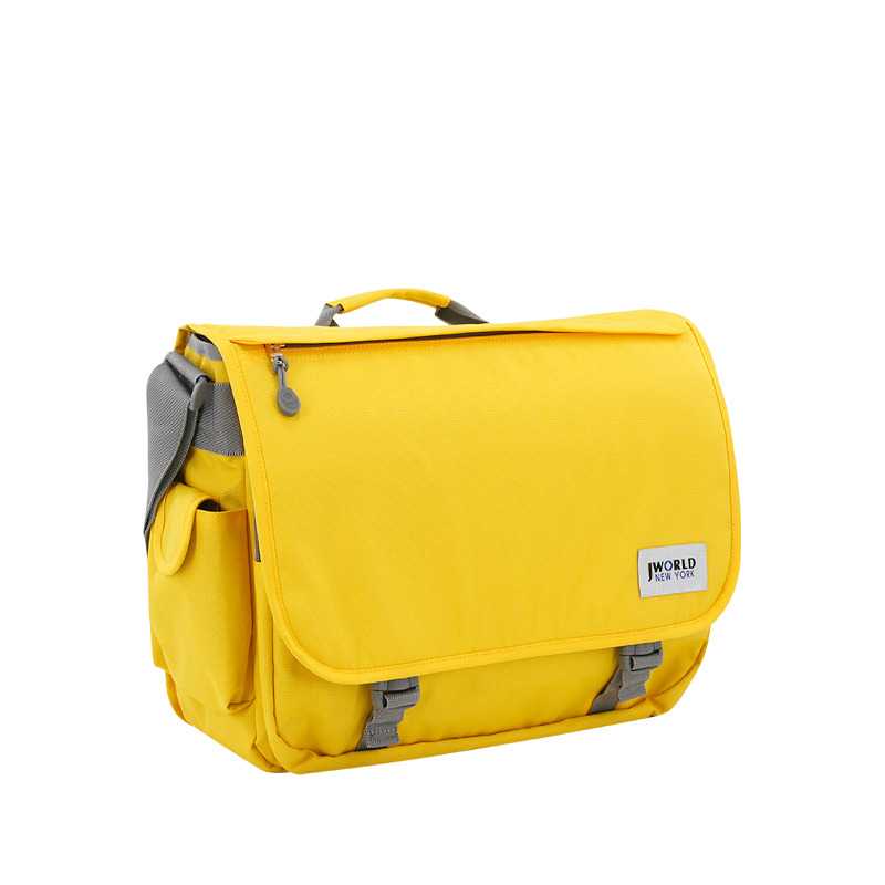 Thomas Laptop Messenger Bag in Tangerine Yellow - Final Sale - JWorldstore